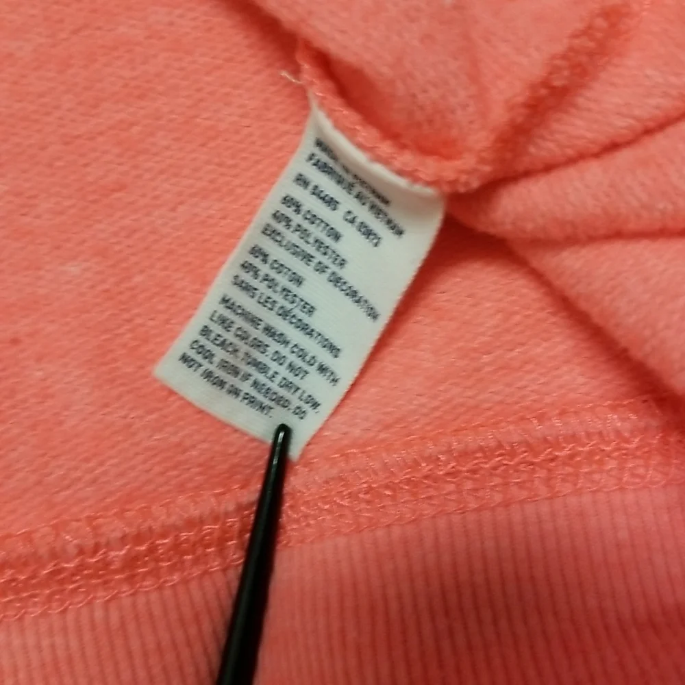 American Eagle Outfitters hoodie coral sz S - Picture 8 of 8